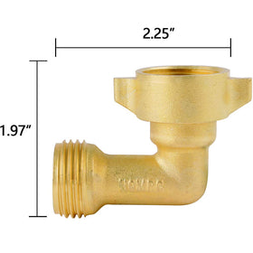 HQMPC brass elbow close-up highlights precise threads for leak-free fit.