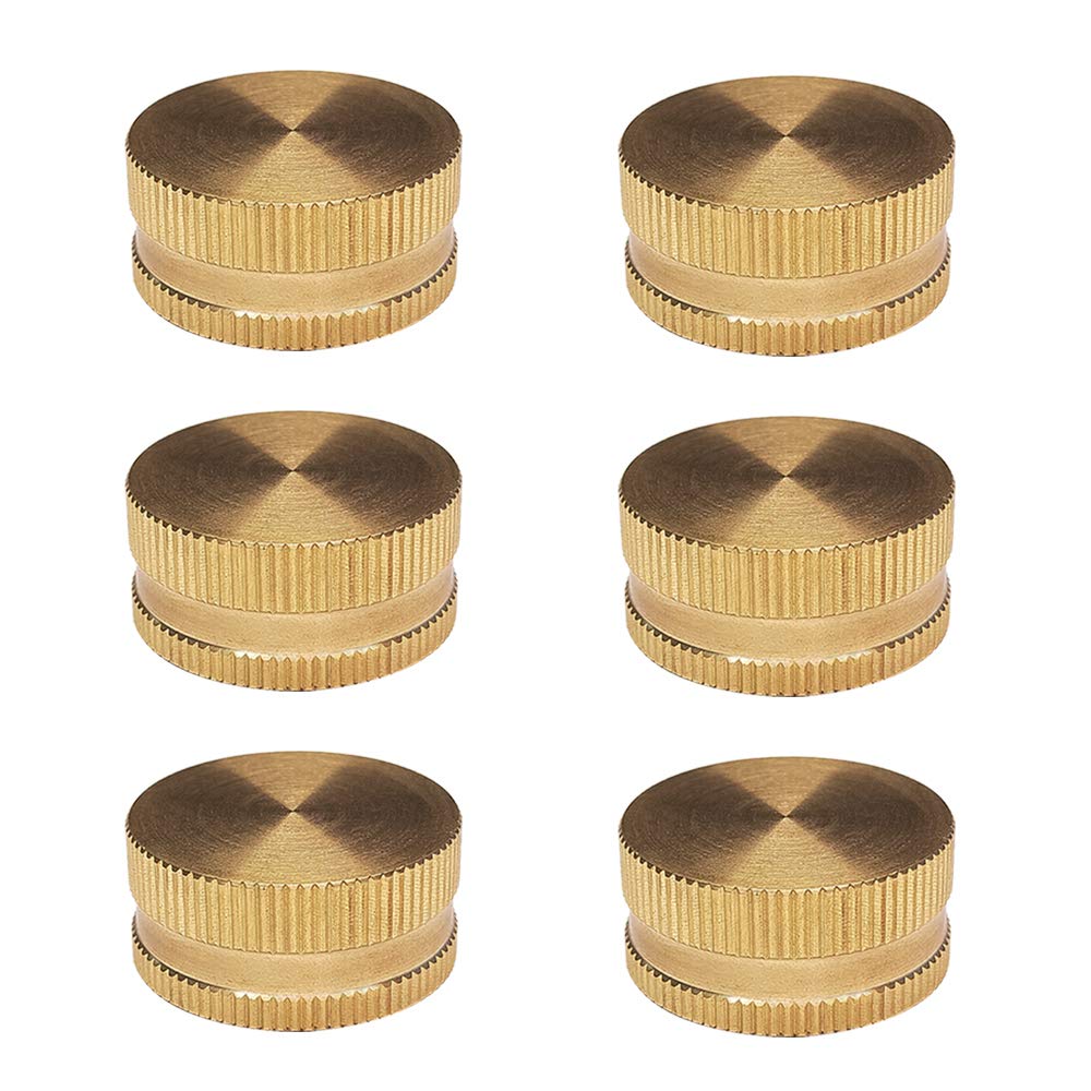HQMPC brass garden hose cap with washer design minimizes drips.