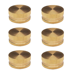 HQMPC brass garden hose cap with washer design minimizes drips.