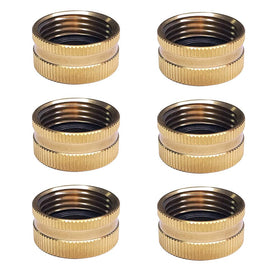 HQMPC brass hose end cap three-quarter-inch NH thread securely seals connections.
