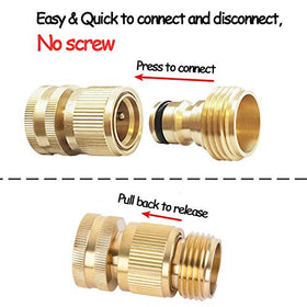 HQMPC quick-connect 3/4in GHT fit for universal hose compatibility.