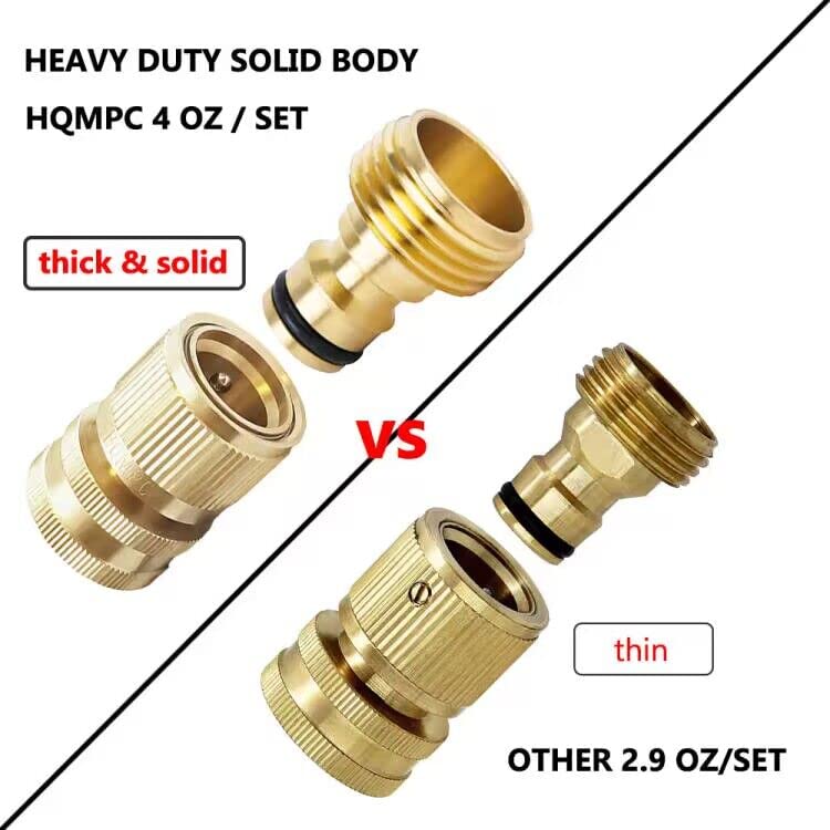 HQMPC brass quick-connect washers included for leak-free seals.