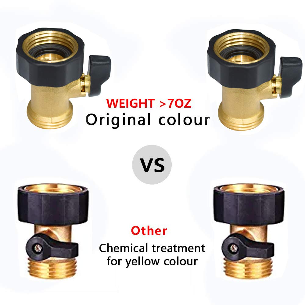 HQMPC brass shut-off valve demonstrates on/off action with smooth threading.