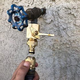 HQMPC spigot adapter compatible quick-connect setup
