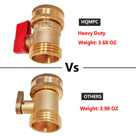 HQMPC brass valve with increased flow hole enables higher water delivery
