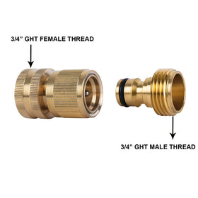 HQMPC durable brass construction resists corrosion and wear.