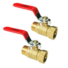HQMPC garden brass shut off valve with 3/4 GHT threads for quick hose control