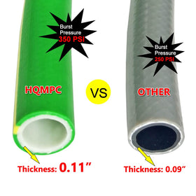 HQMPC hose 5/8 inch ID with 3/4 inch GHT ends for versatile connections