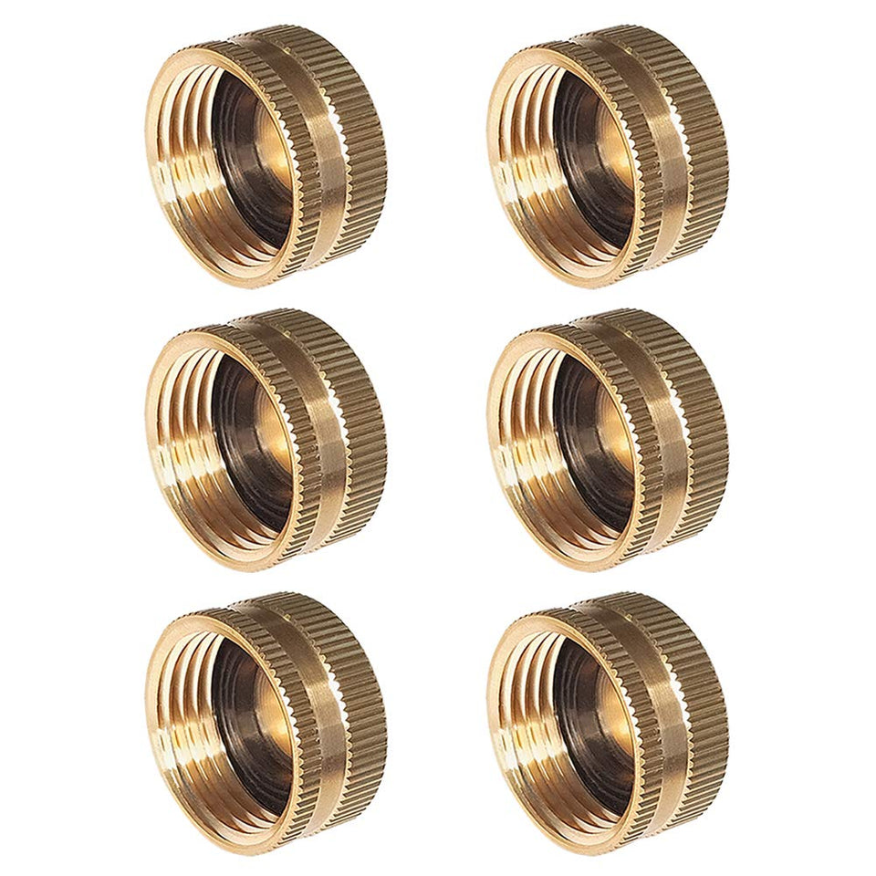 HQMPC garden hose cap brass connector for durable leak-free fittings.