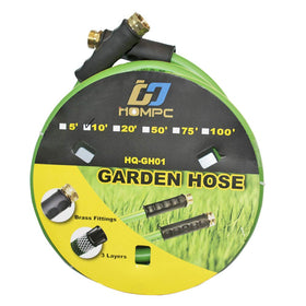 Lightweight HQMPC hose compared to rubber hoses aids portability around the yard