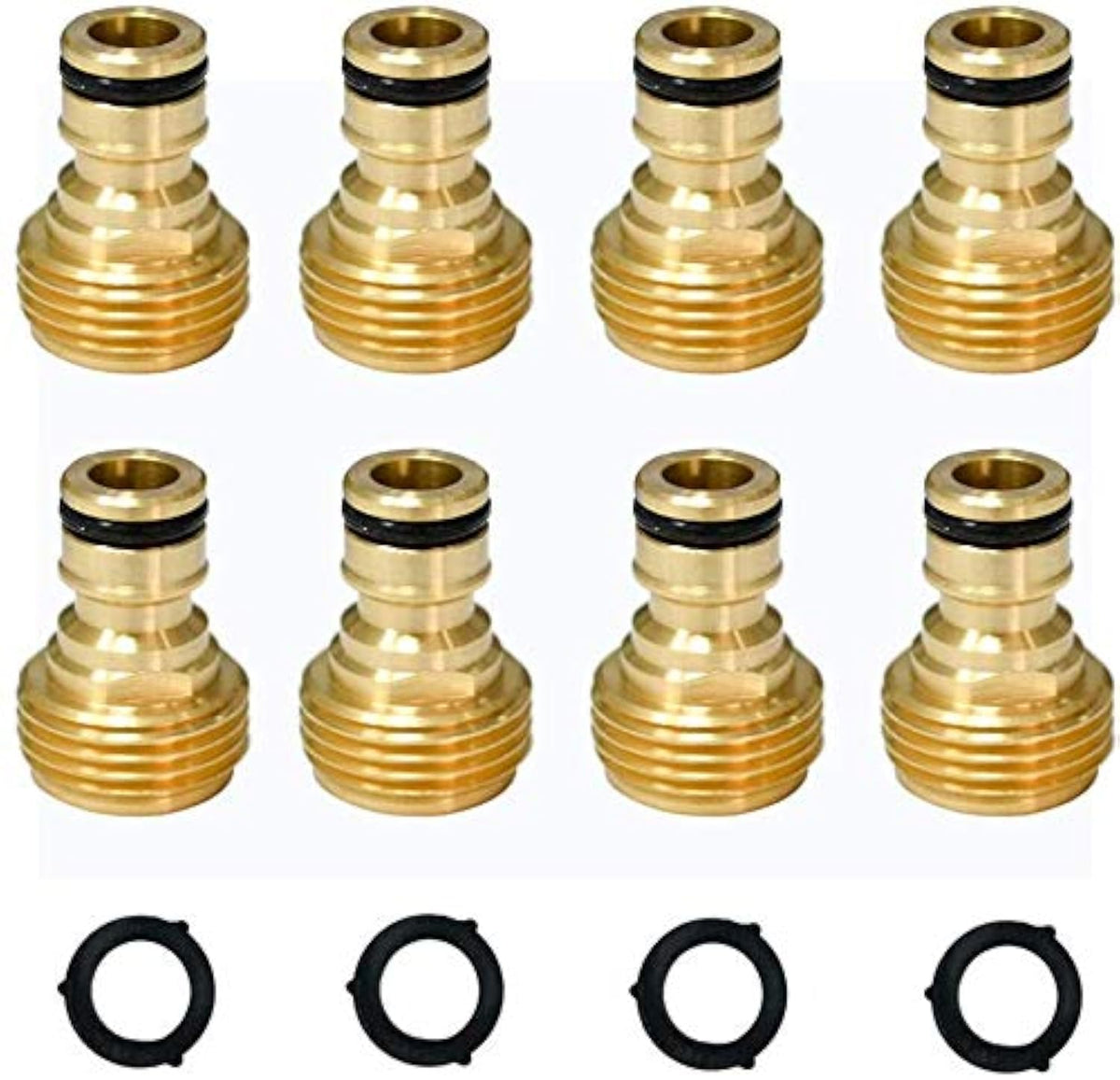 HQMPC garden hose quick connector brass 3/4in set for fast tool switching.
