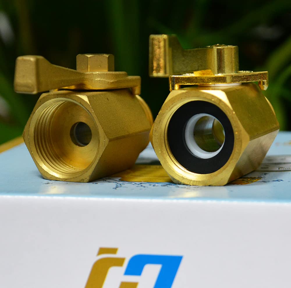 HQMPC brass high-flow ball valve enables smooth shut-off and flow