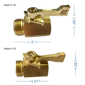 HQMPC large-handle brass valve offers easy grip during watering