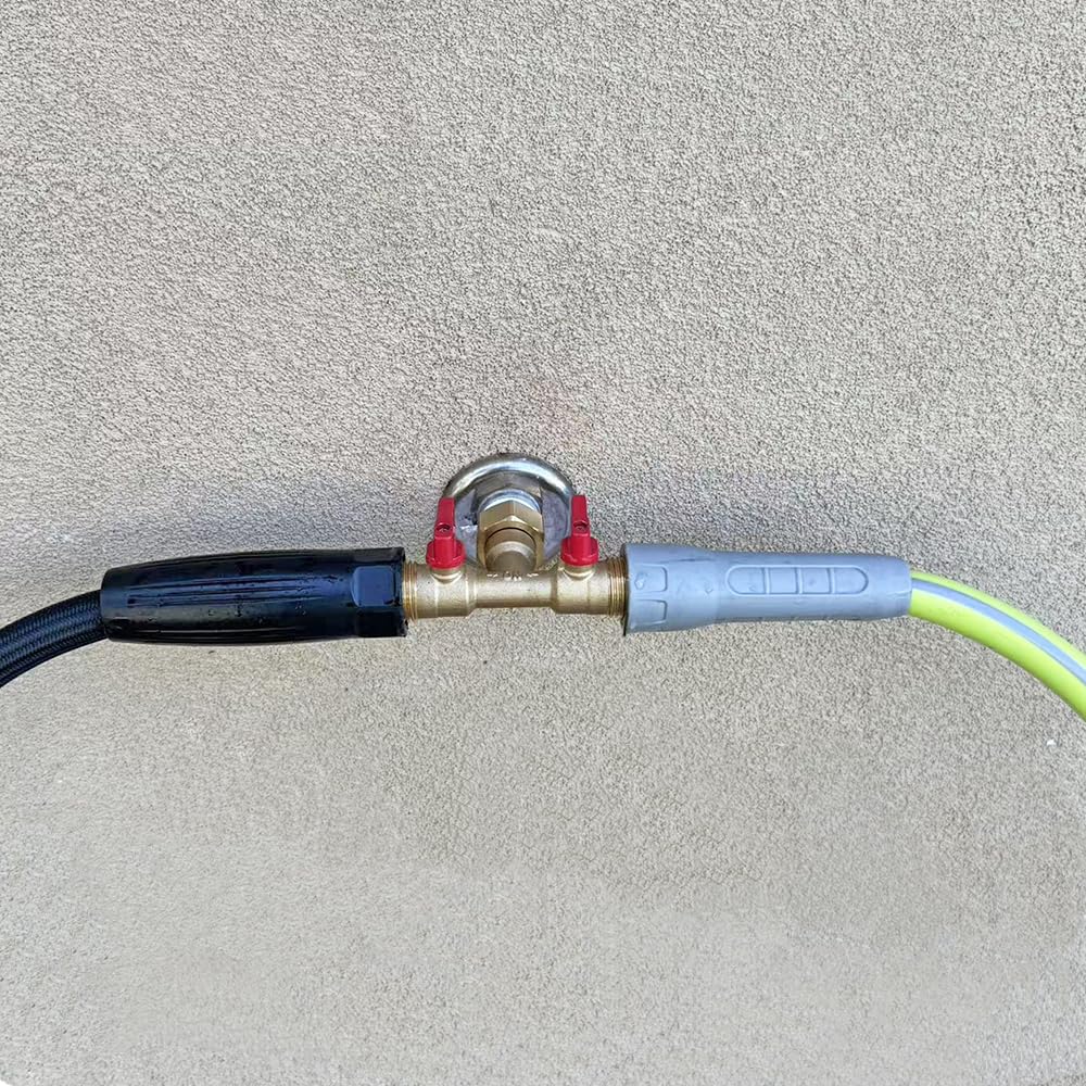 HQMPC 3/4 inch outlet thread connected to garden hose, simple hand-tighten.