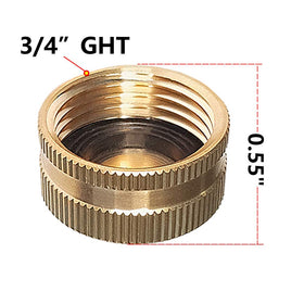 HQMPC six-pack brass hose caps for quick replacements and storage.