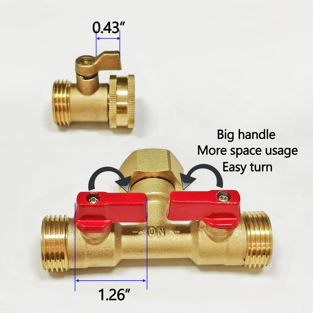 HQMPC dual-outlet design during setup, illustrates easy 360-degree swivel.