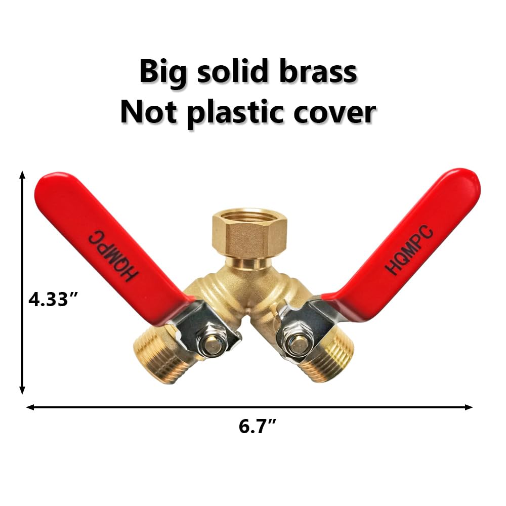 Stainless steel long handle on HQMPC Y valve for smooth turning