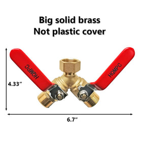 Stainless steel long handle on HQMPC Y valve for smooth turning