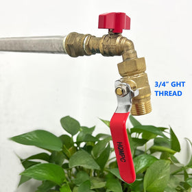 HQMPC two-pack brass shut-off valves with four washers included