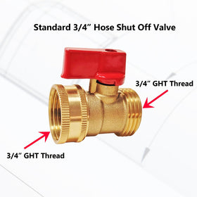 HQMPC 3/4 GHT thread fits standard hoses for versatile connections