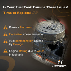 HQPASFY 691993 corrosion-resistant plastic tank for longer engine life.