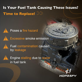 HQPASFY corrosion-resistant fuel tank supports durable outdoor equipment