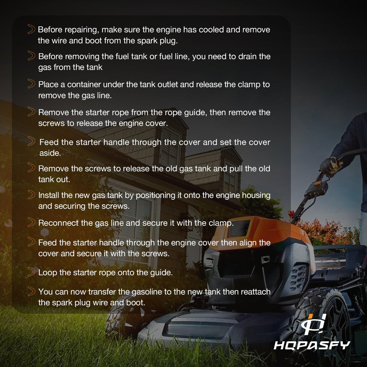 HQPASFY 699374 replacement tank simplifies field maintenance