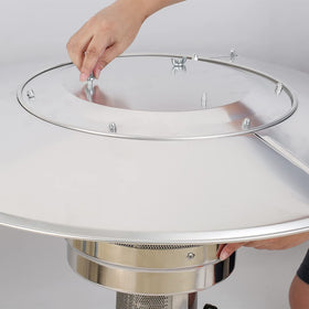 HQQ outdoor 3-hole mount pre-drilled holes simplify installation on most heaters.