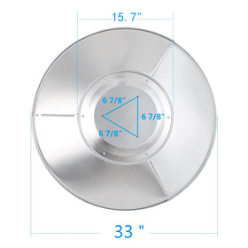 HQQ outdoor aluminum reflector material close-up shows rust resistance and durability.