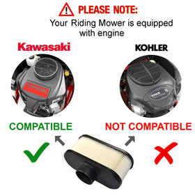 HQRP air filter for John Deere X320 reduces debris intake for smoother operation.