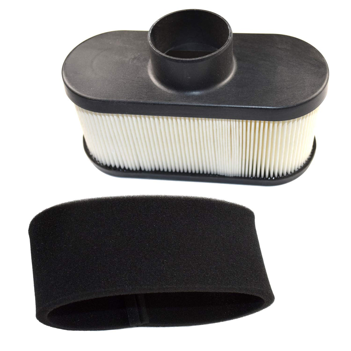 HQRP air filter for John Deere X500 guards against debris in dusty conditions.