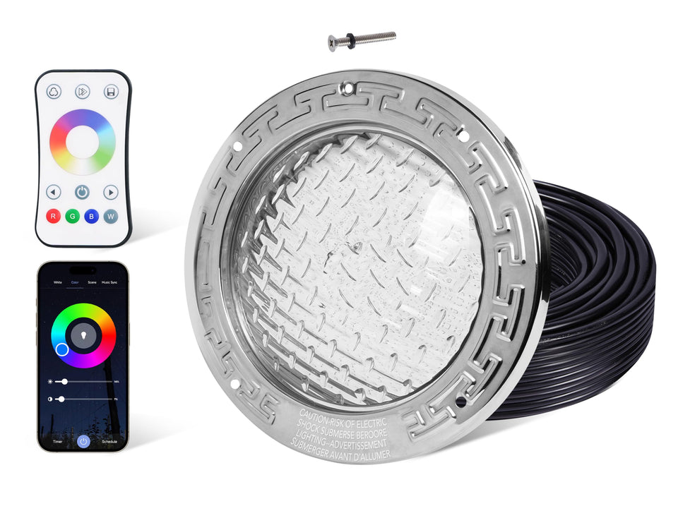 HQUA PN01DC LED inground light with RGBW for vibrant pool illumination