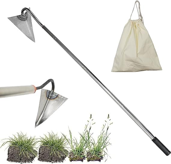 HRADHOL steel triangle hoe head ready for precise weeding and soil breaking