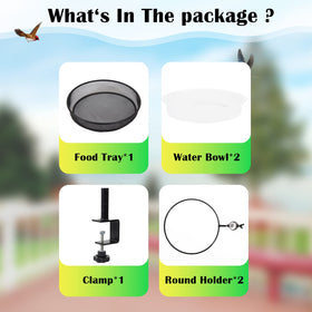 HRAYLTOP removable trays and bowls simplify cleaning after outdoor use.