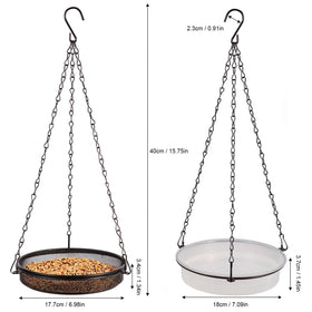 HRAYLTOP stainless steel feeder tray for durability and easy cleaning.