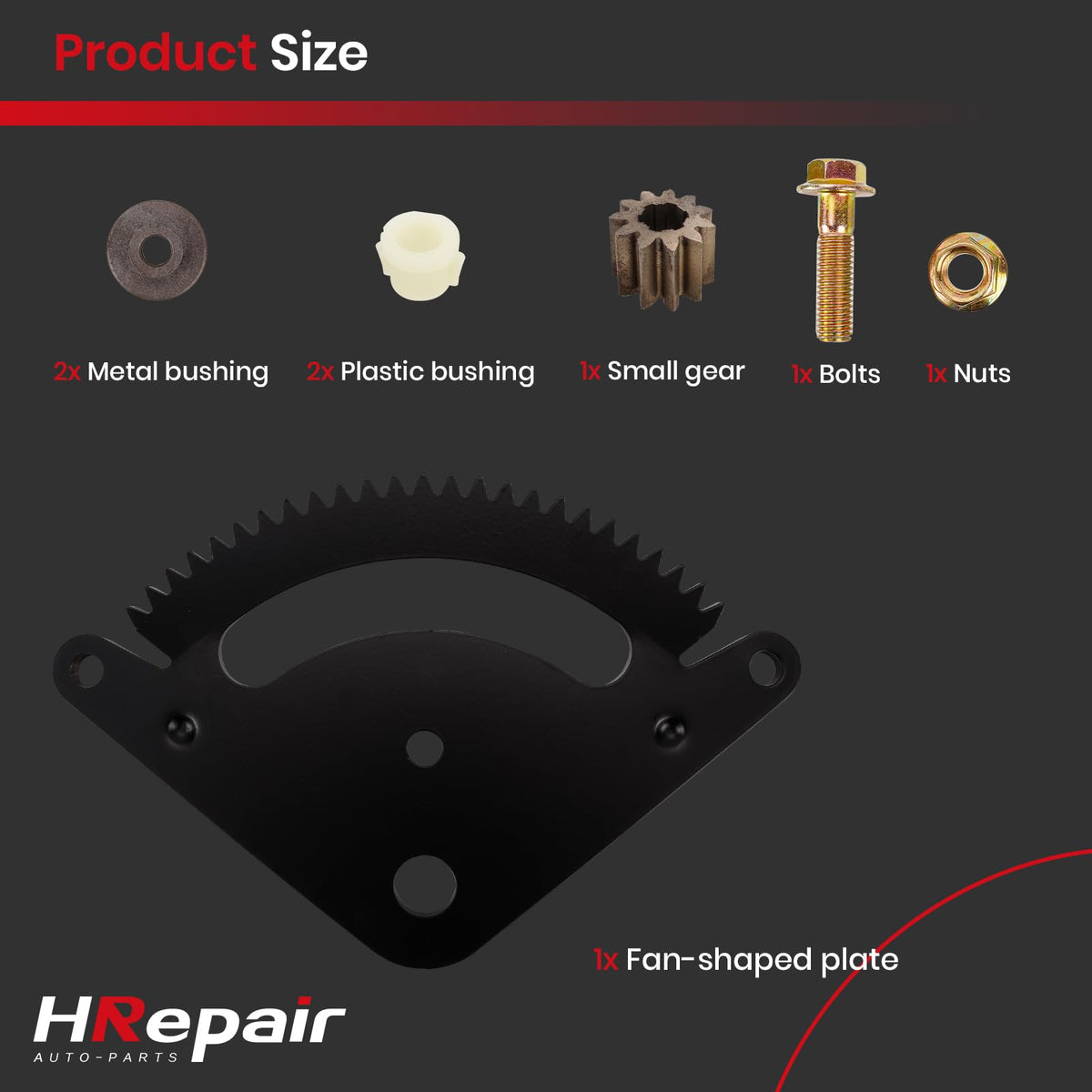 HRepair steering sector gear kit for John Deere G110 delivering reliable steering