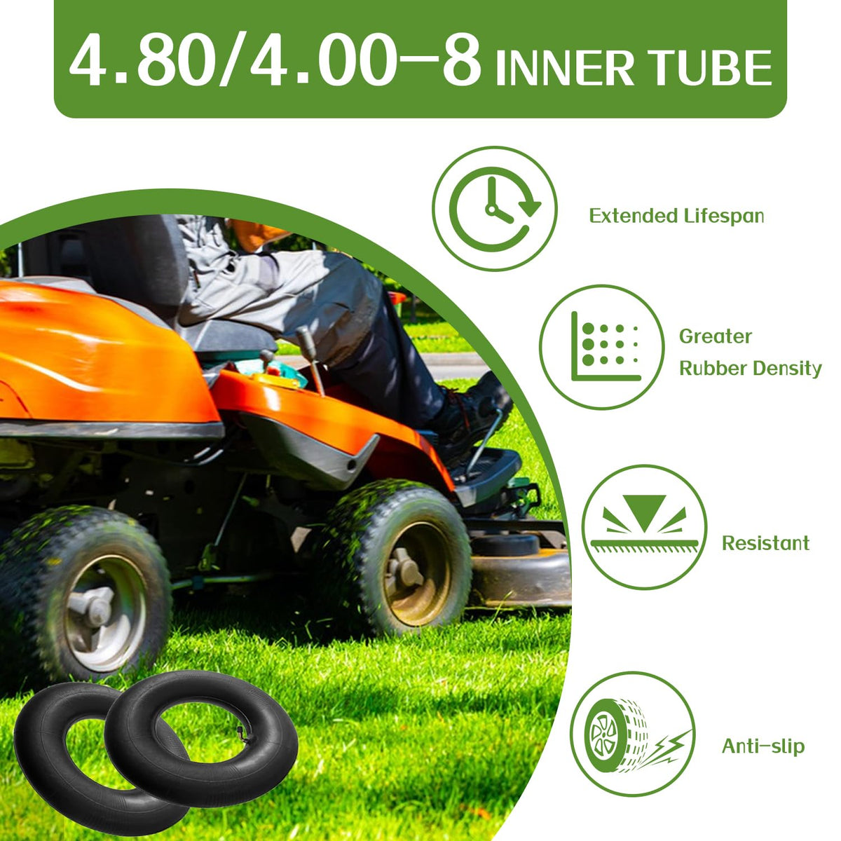 Hromra thickened inner tube construction for extended durability.