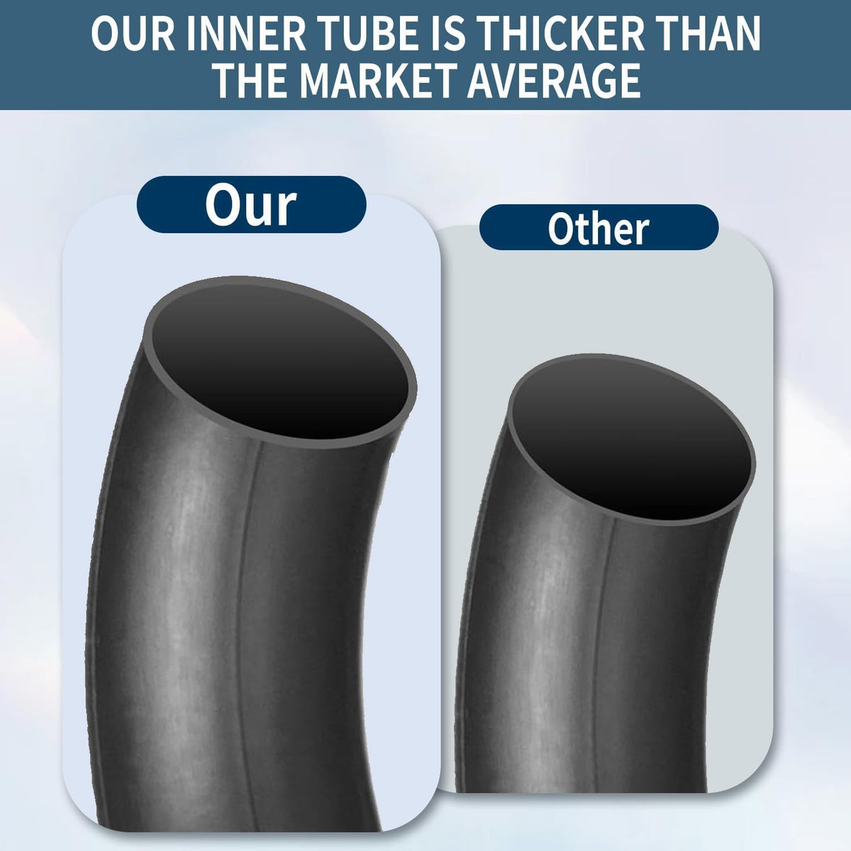 Hromra two-pack inner tubes ready for quick replacement.