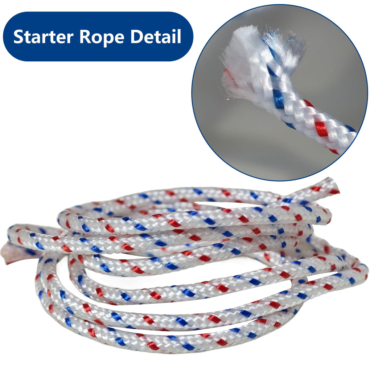 HRuiRed pull rope suitable for chainsaws and trimmers