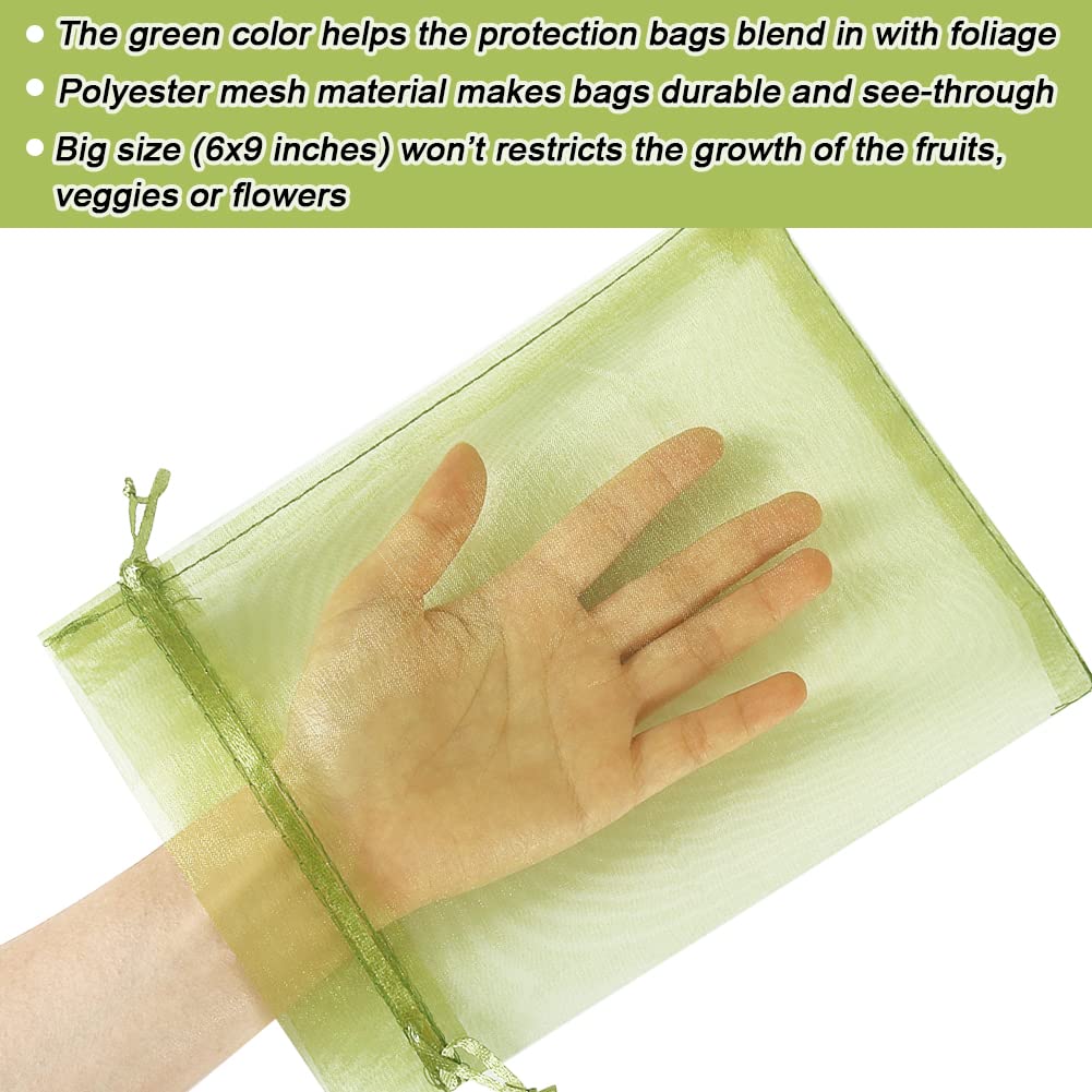 HRX Package breathable see-through mesh bag for reusable fruit protection and easy inspection.