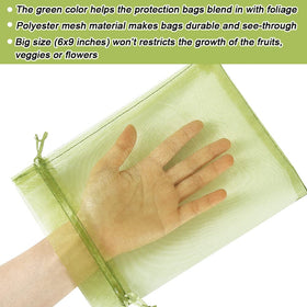 HRX Package breathable see-through mesh bag for reusable fruit protection and easy inspection.