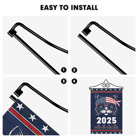HRXMS flag stand dimensions 3.5 inches tall and 14 inches wide