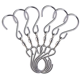 HS's Creation dual S-hook with swivel for wind chimes and outdoor decor.