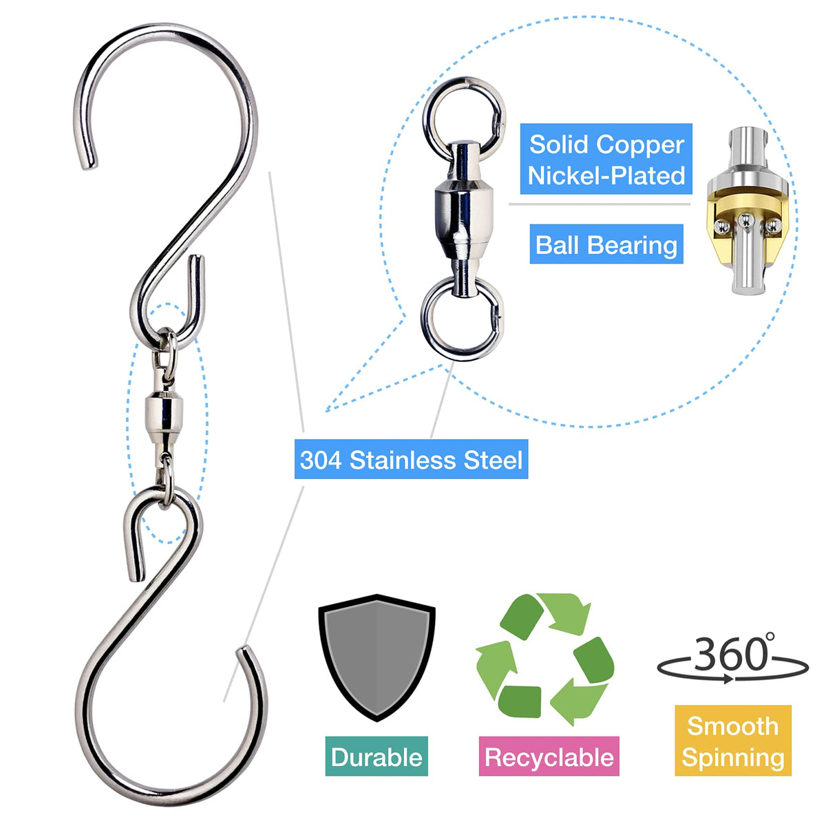 HS's Creation rotating plant hook helps even light exposure for plants.