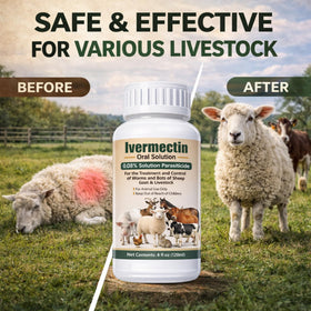 HSL Ivermectin oral dosing scene demonstrates quick administration on busy farms