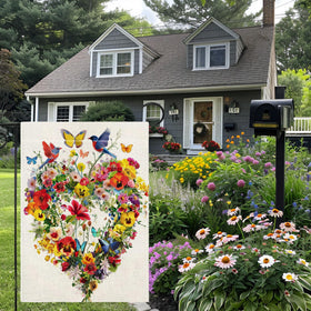 Hsrvivi burlap texture flag adds rustic charm to entryways