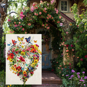 Hsrvivi colorful flowers flag brightens outdoor spaces by season