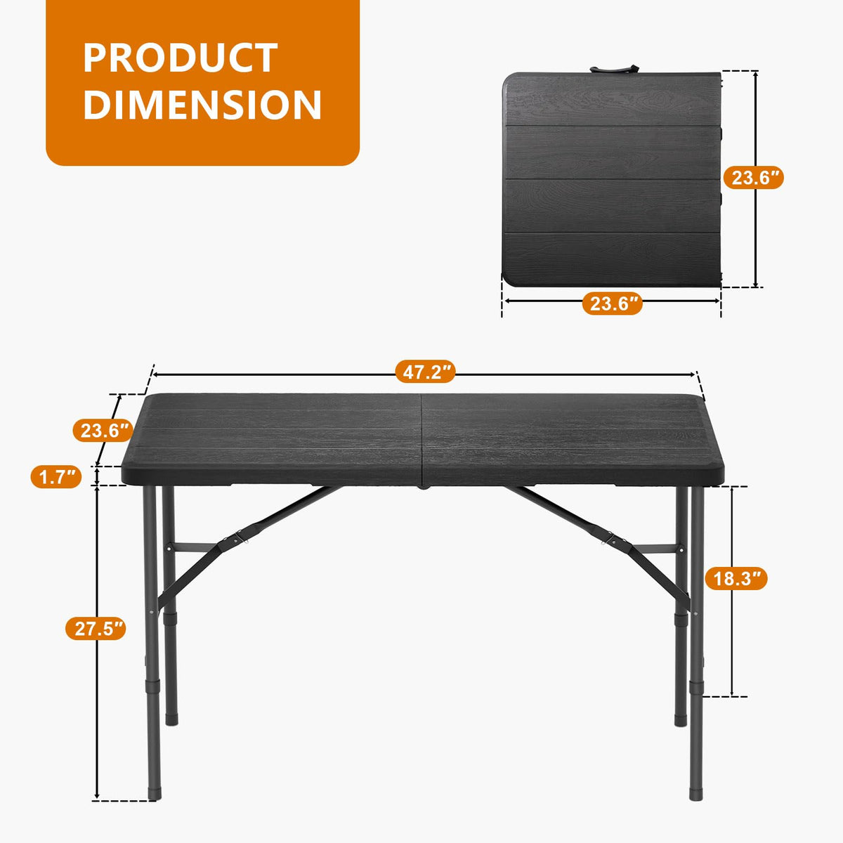 Hsundries heavy-duty table with 350-pound capacity for various tasks.