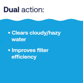 HTH 67212 Advanced Clarifier boosts pool filter efficiency for clearer results.