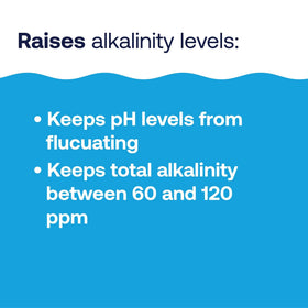 HTH Alkalinity Up being poured into pool water for dosing